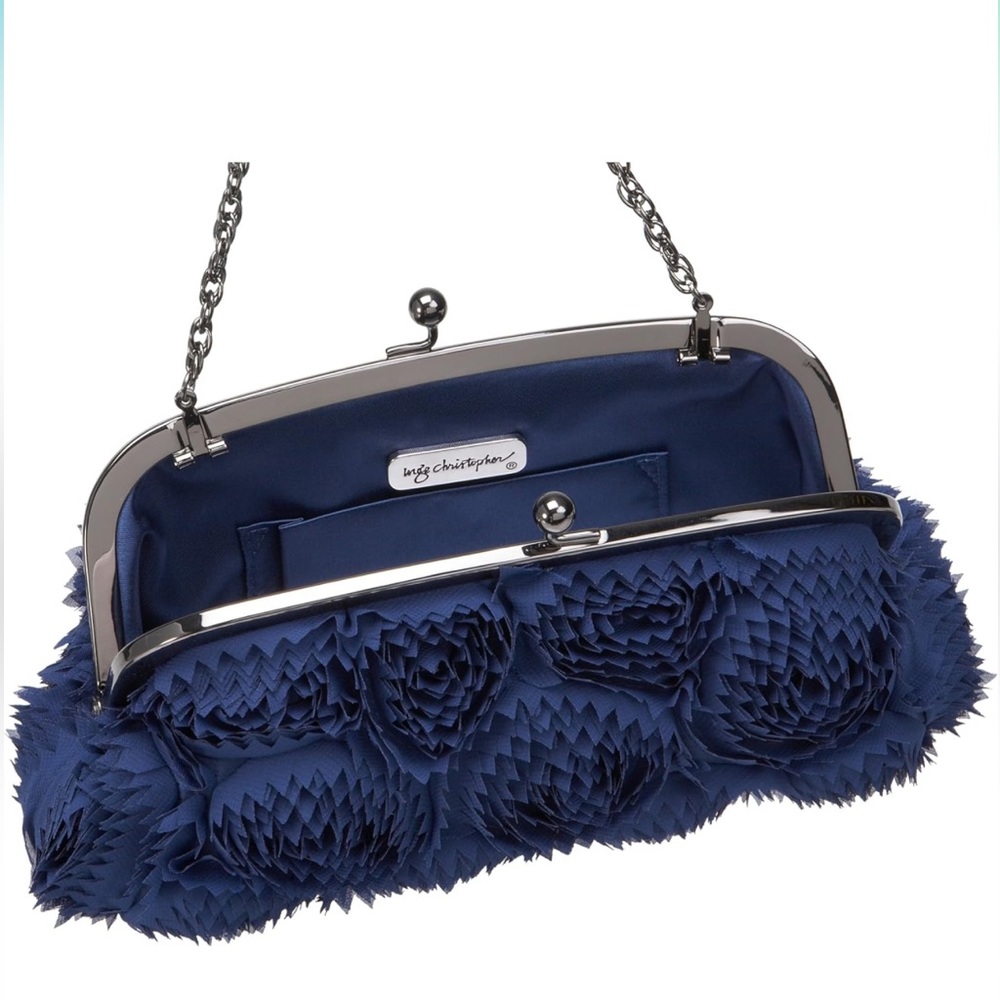 Blue Roses Dominique Clutch by Inge Christopher - Picture 7 of 10